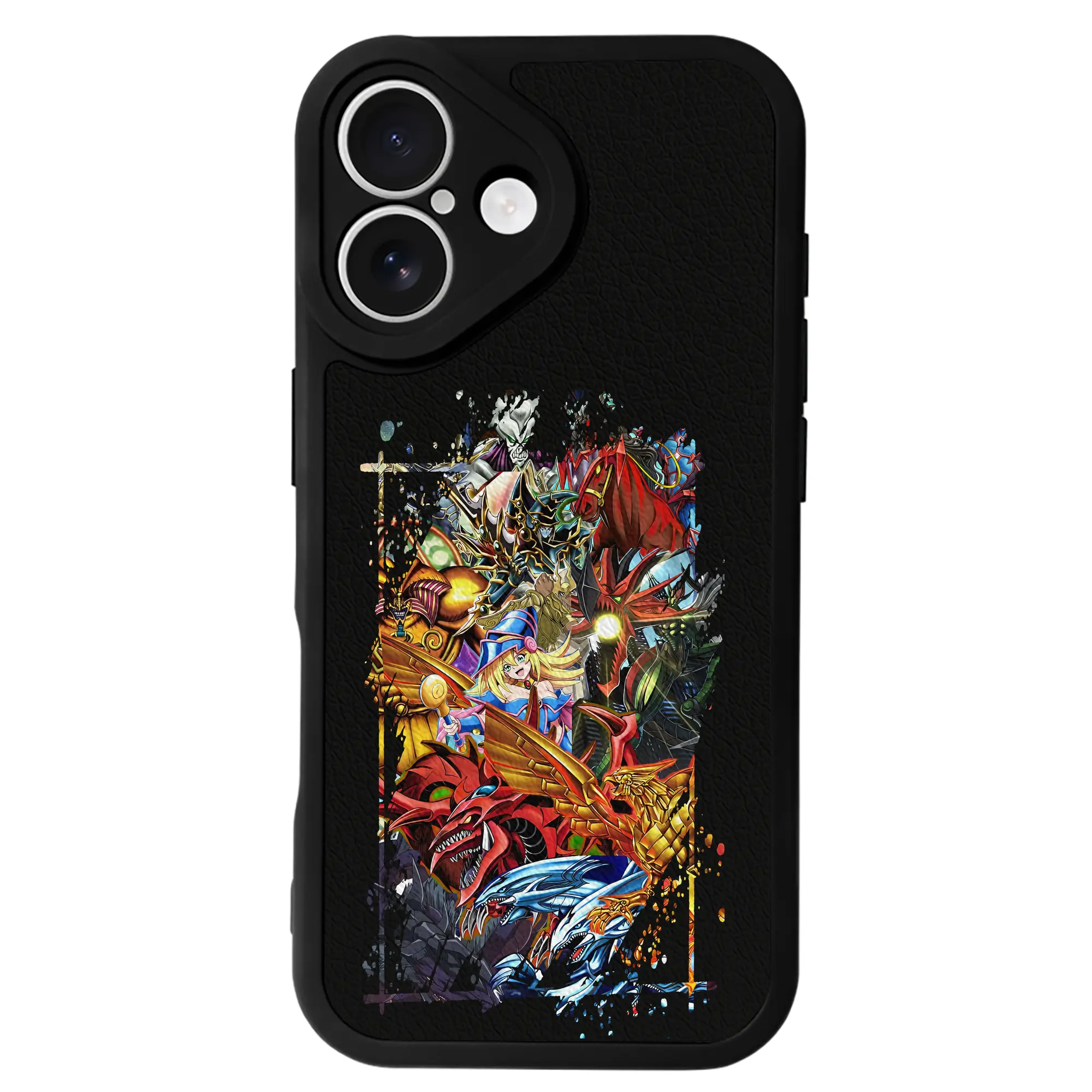 遊☆戯☆王 グッズ,さんげんしん - IPhone 16シリーズ対応 ・ シリコンスマホケース ・ レザー調 ・ 高精度フィット ・ 耐衝撃 ・ ワイヤレス充電対応 ・ 精密カット